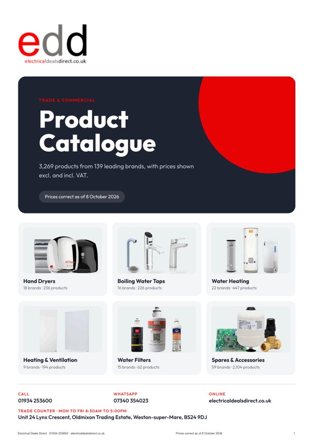 Electrical Deals Direct Product Catalogue cover